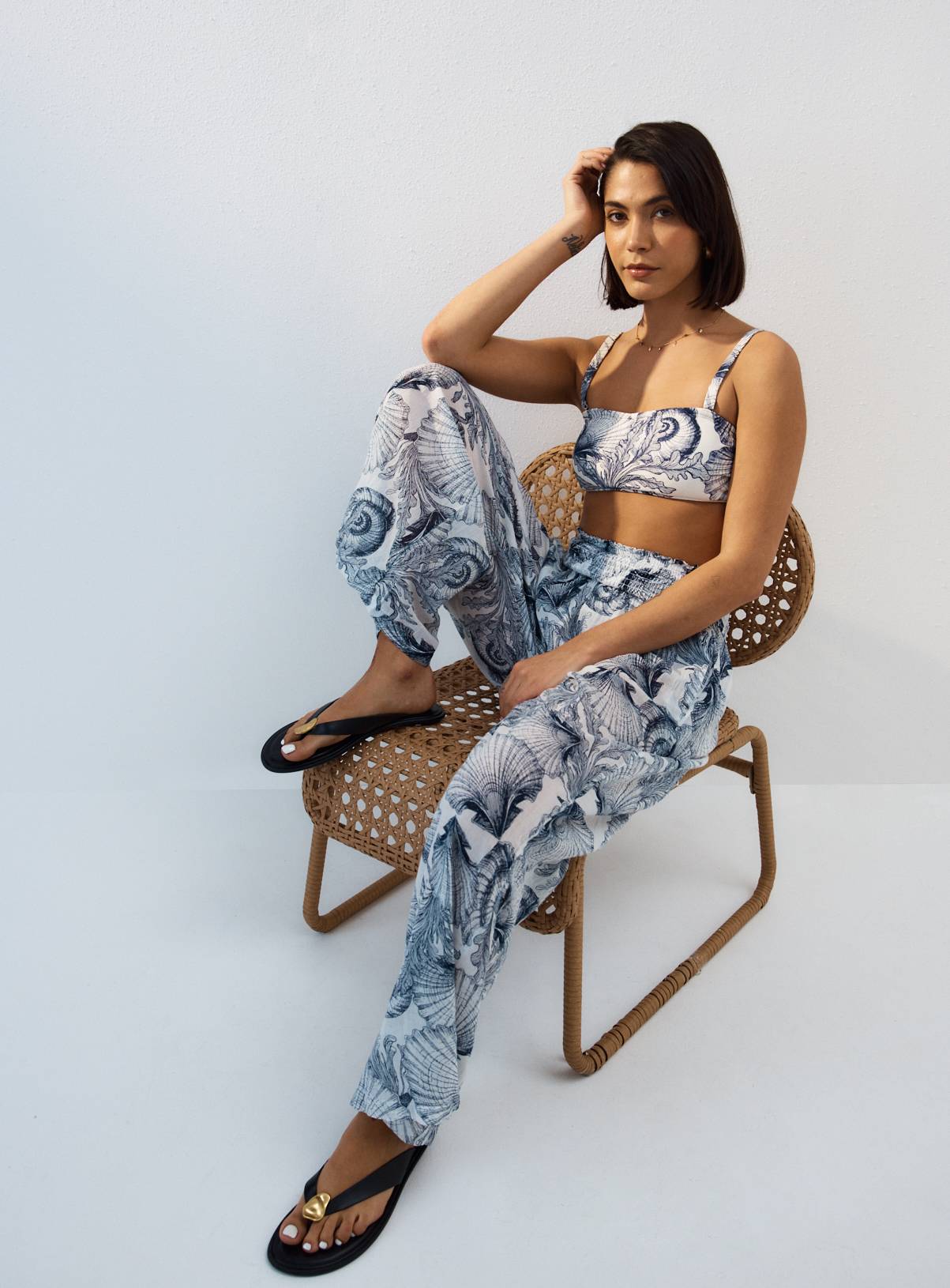 Shell Print Cover Up Trousers XS - Image 2